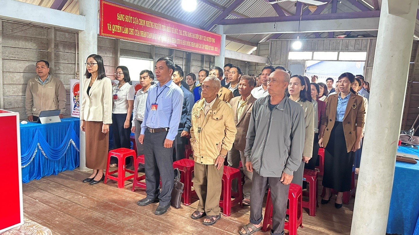 XÃ CƯ M’TA TỔ CHỨC DIỄN TẬP NGHIỆP VỤ NGÀY BẦU CỬ ĐẠI BIỂU QUỐC HỘI KHÓA XVI VÀ ĐẠI BIỂU HỘI ĐỒNG NHÂN DÂN CÁC CẤP NHIỆM KỲ 2026 – 2031