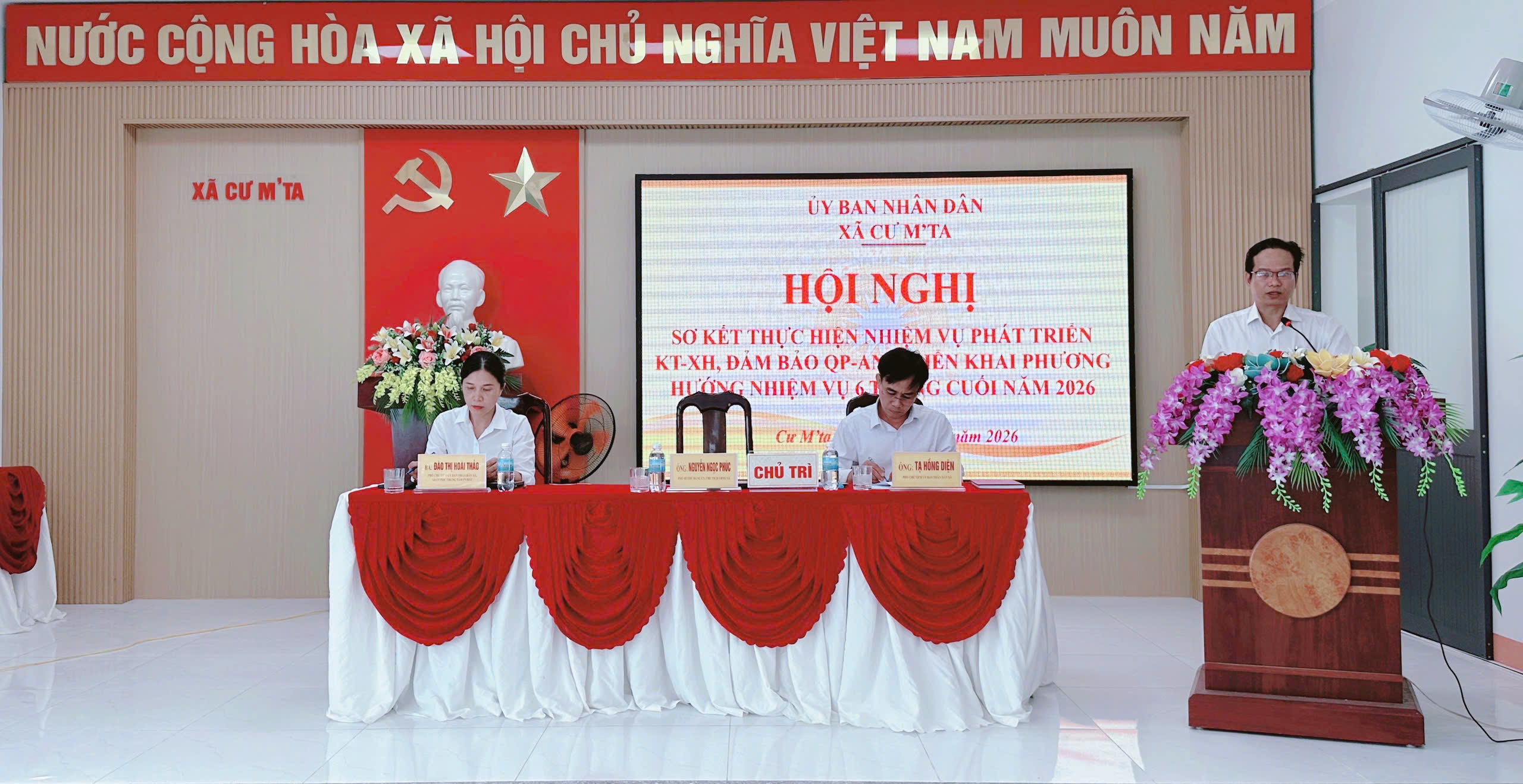 UBND XÃ CƯ M’TA SƠ KẾT THỰC HIỆN NHIỆM VỤ PHÁT TRIỂN KINH TẾ - XÃ HỘI 6 THÁNG ĐẦU NĂM 2026
